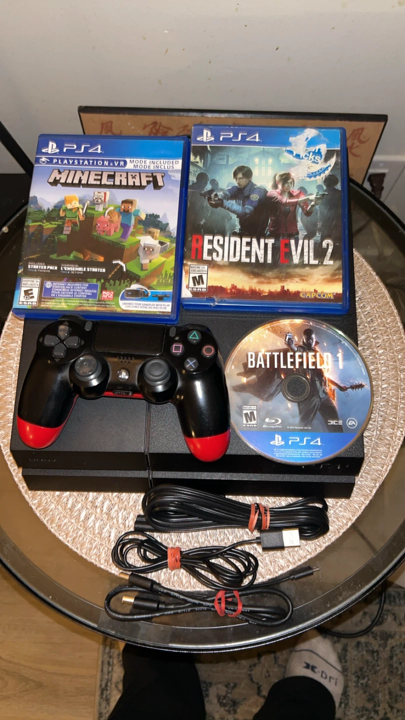 New ps4 1tb with 4 games/1 controller / all cords - photo 5