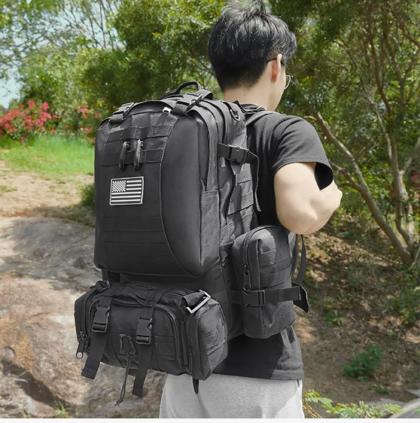 Black Tactical Backpack