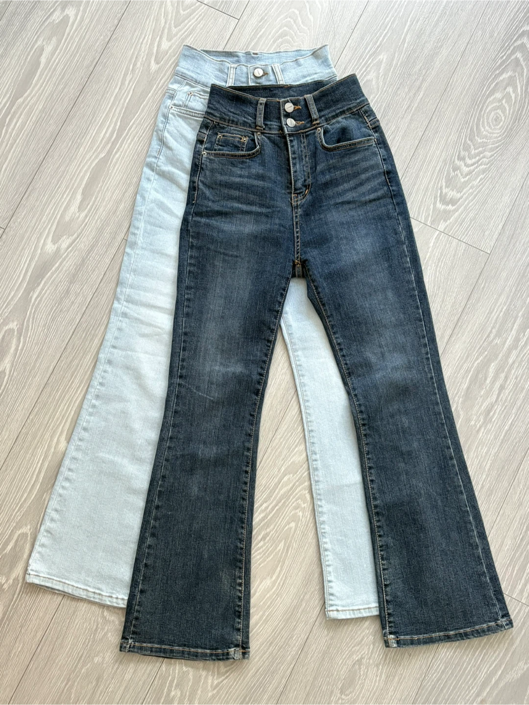 2-Pack Bootcut Denim Pants(Light blue & Medium blue)