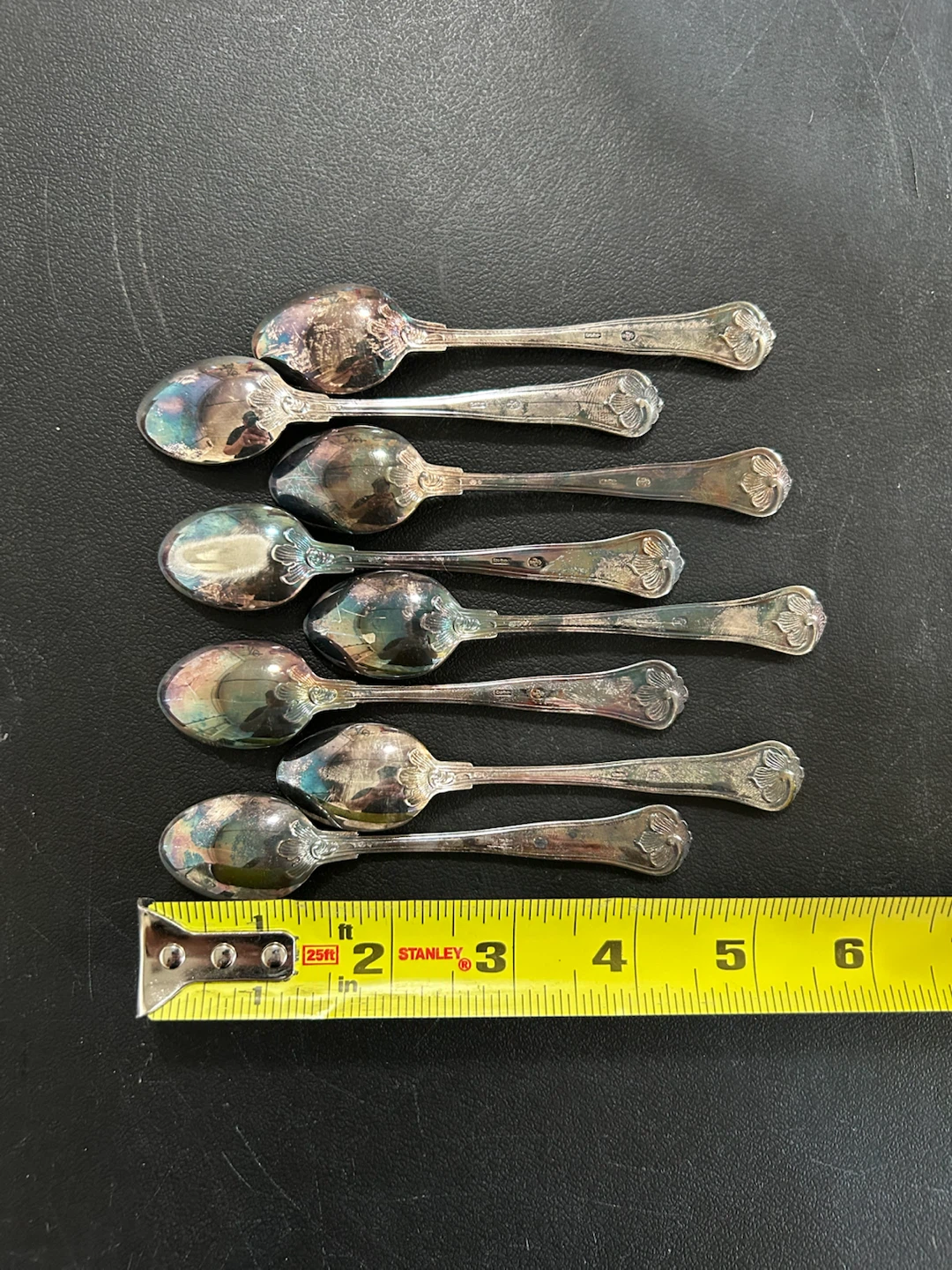 Set of 8 vintage COHR silver spoons - photo 4