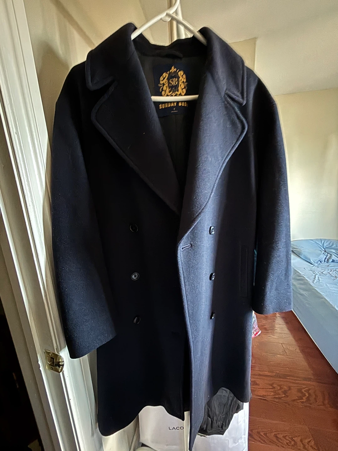 Sunday Best Double-Breasted Peacoat