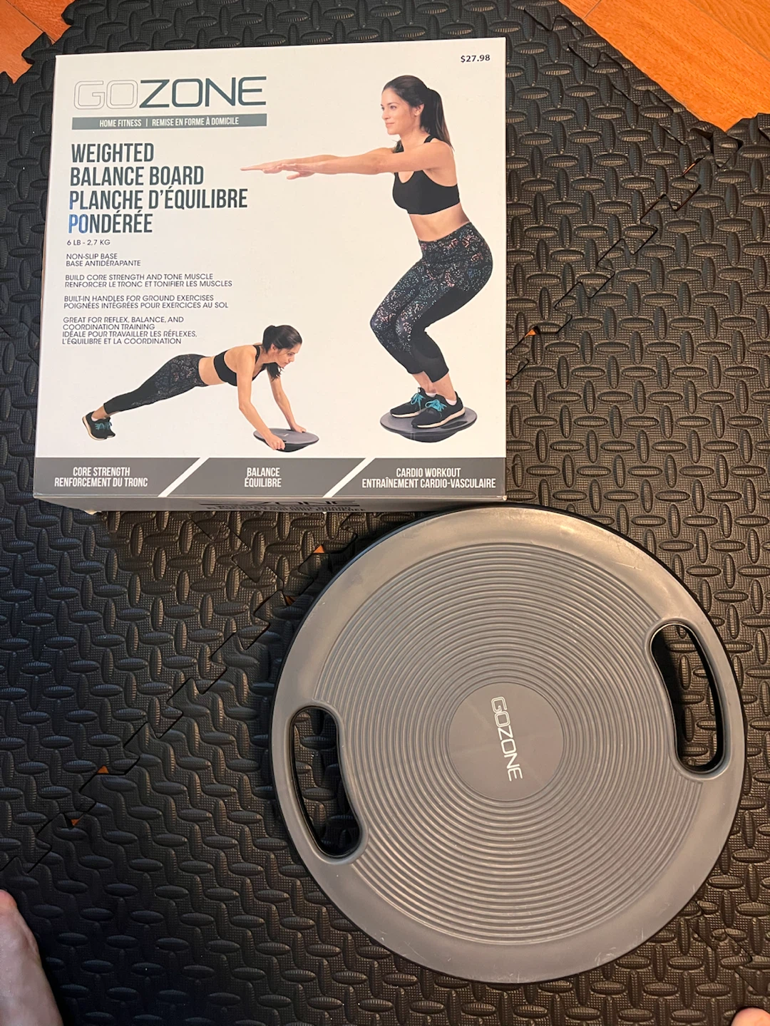 GO ZONE Weighted Balance Board