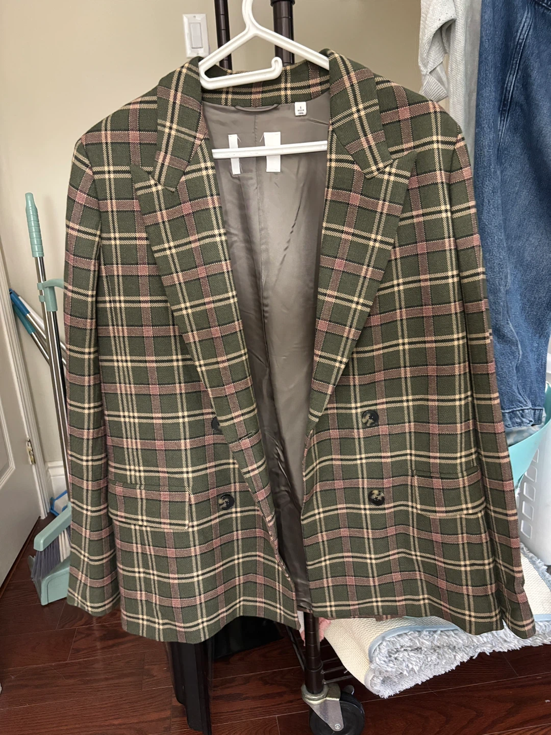 Wilfred Plaid Blazer - Size 6