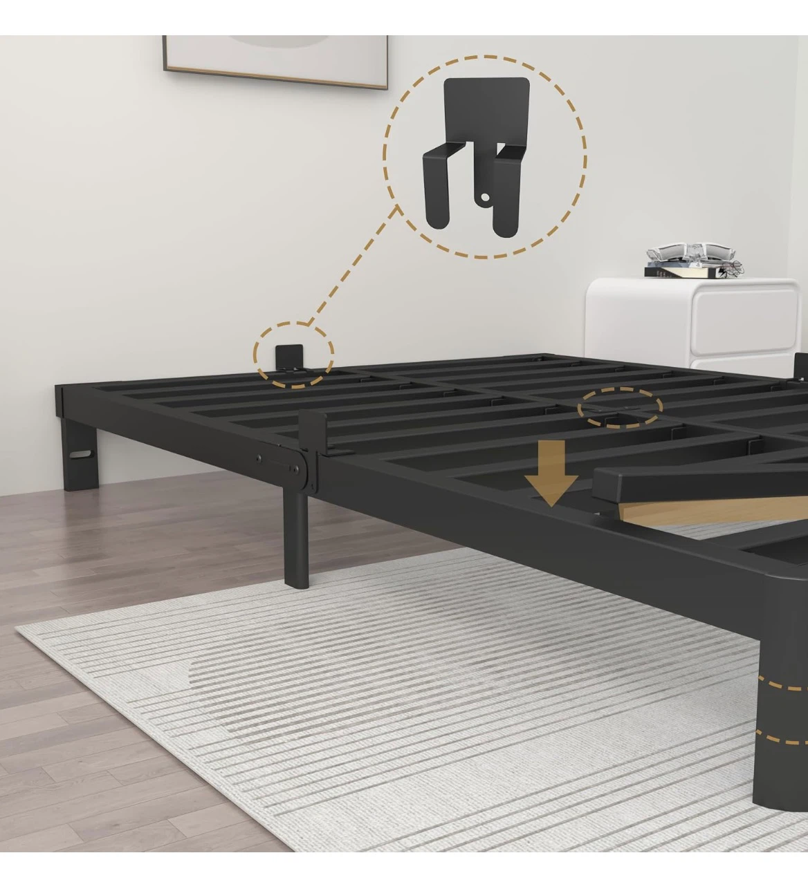 Full Size Metal Bed Frame - photo 4