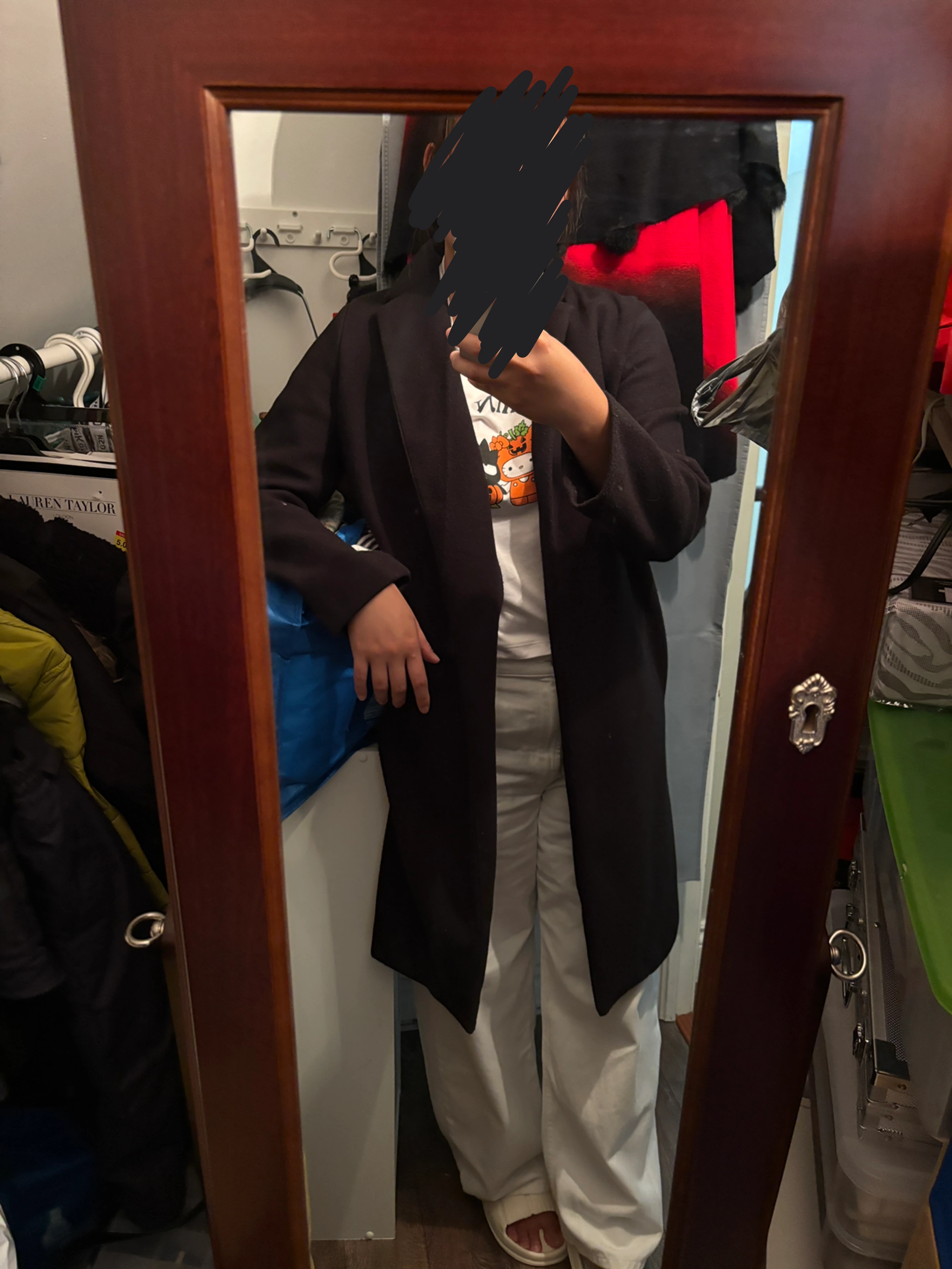 Zara Black Coat - Size M - photo 2