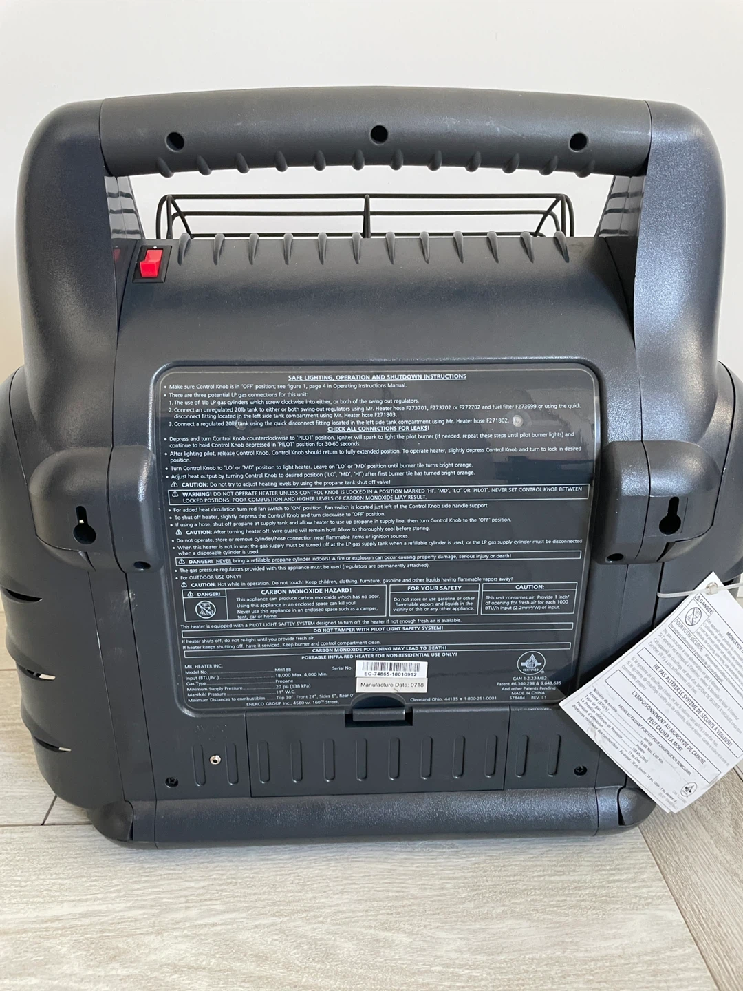 Mr. Heater BIG BUDDY Portable Propane Heater - photo 3