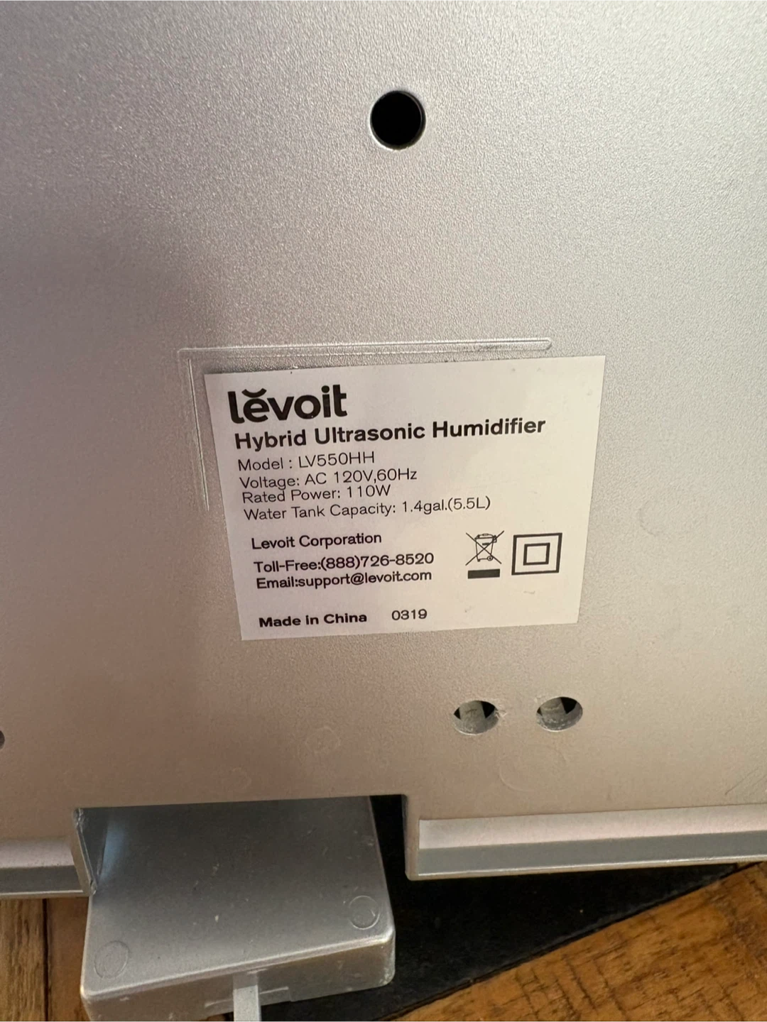 Levoit LV550HH Hybrid Ultrasonic Humidifier - photo 2