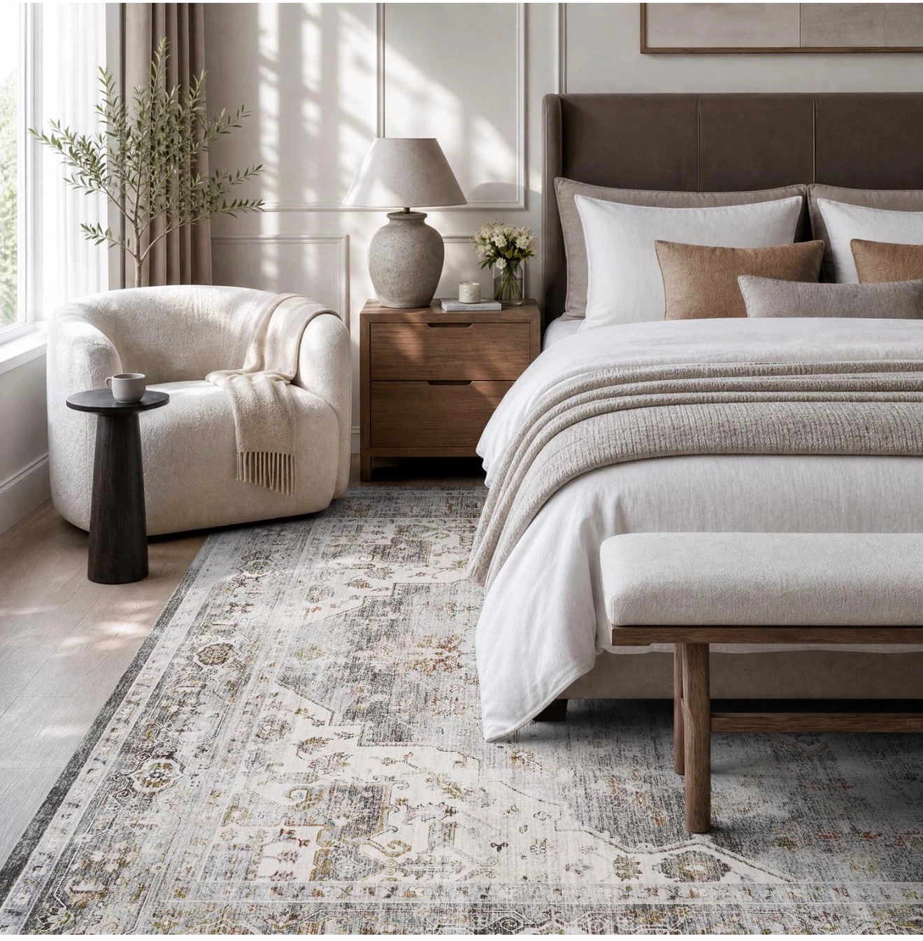 Distressed Oriental Area Rug - photo 4