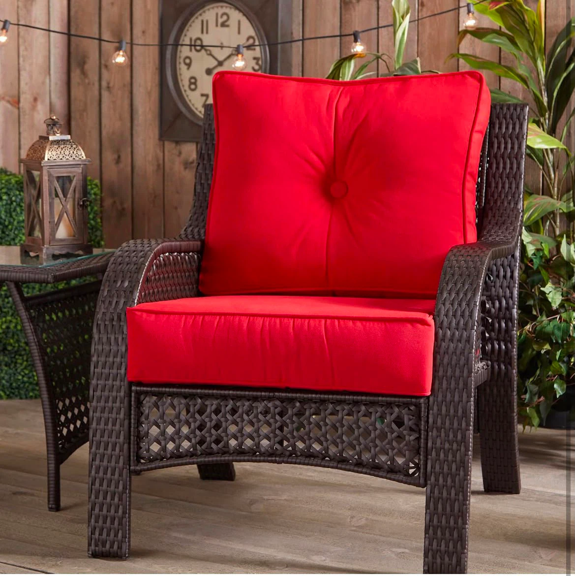 Red Outdoor Chair Cushion Set - photo 2