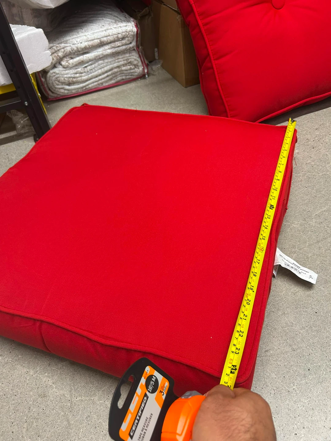 Red Outdoor Chair Cushion Set - photo 3
