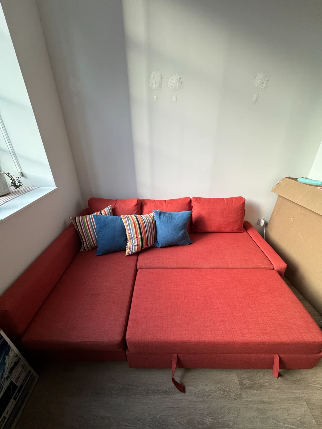 IKEA FRIHETEN Sectional Sofa Bed (Orange) - photo 4