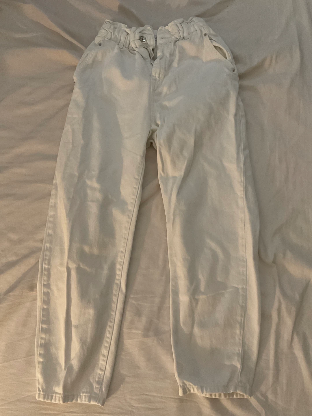 Zara White Denim Jeans - photo 2
