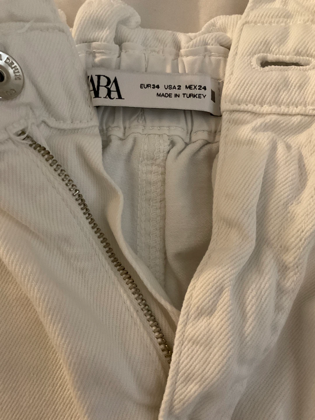 Zara White Denim Jeans - photo 4