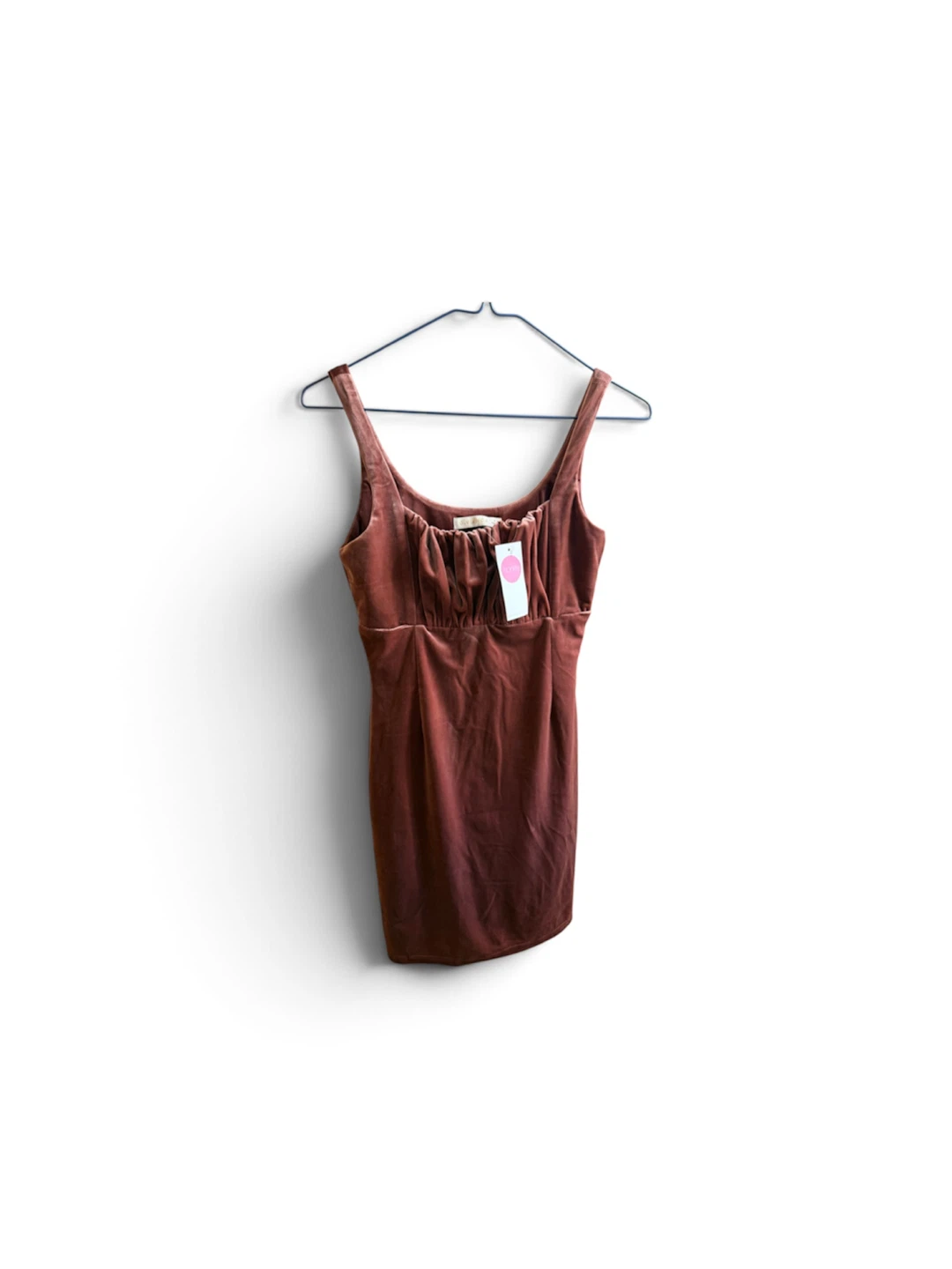 Small Velvet Ruched Mini Dress