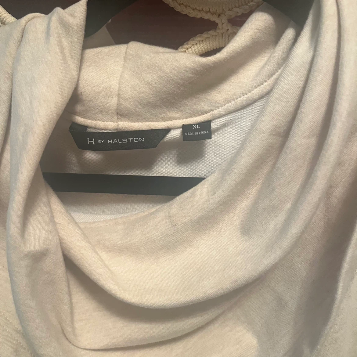 H by Halston Beige Cowl Neck Sweatshirt - photo 2