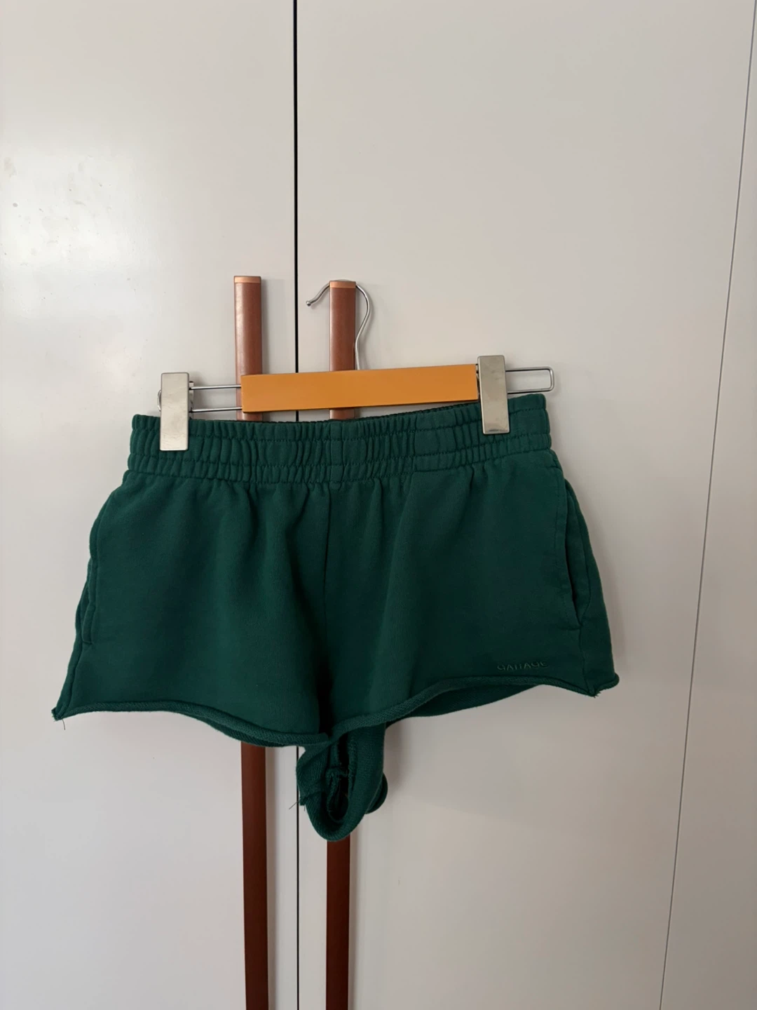 Garage Green Cotton Shorts P/S
