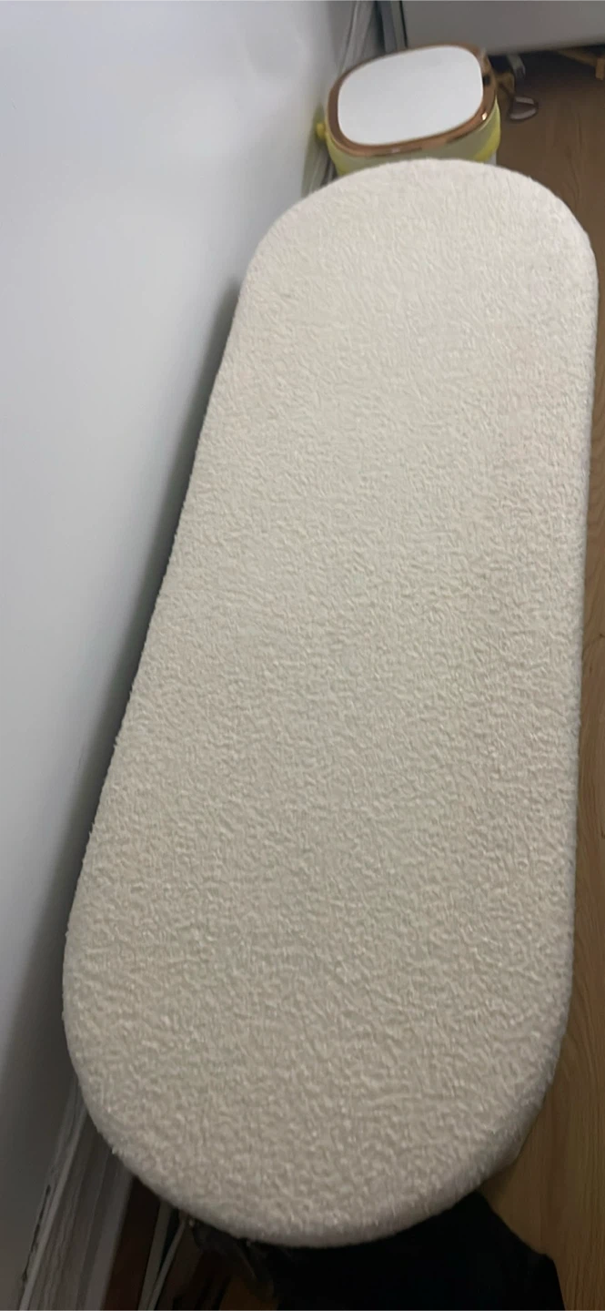 Cream Boucle Ottoman Bench - photo 3