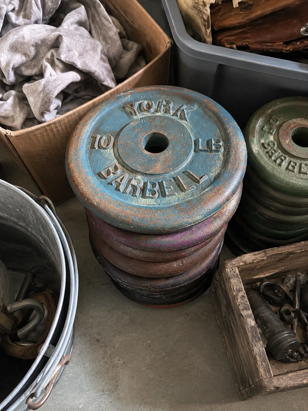 York Barbell 10lb Weight Plates