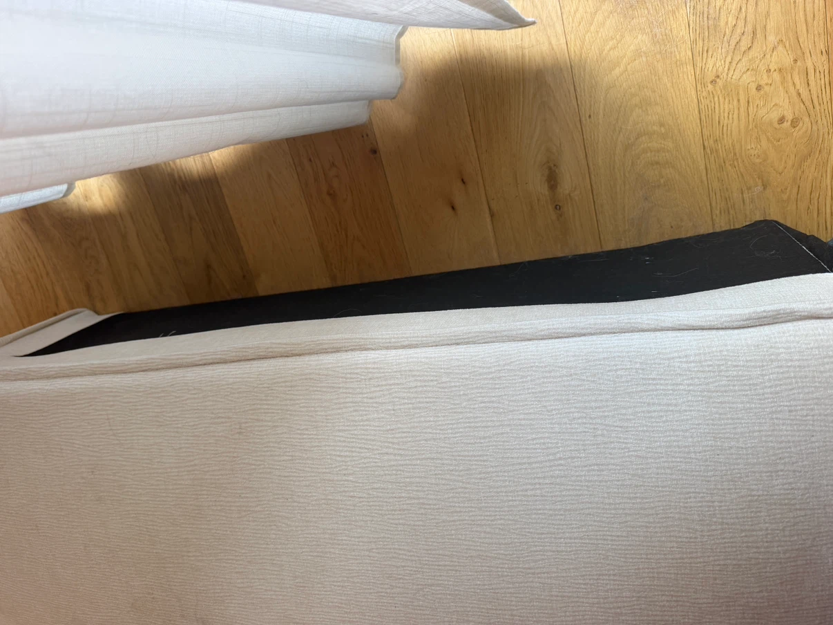 Large Cream Upholstered Ottoman / Bench - photo 4