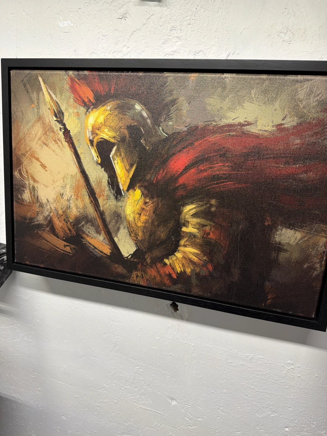 Framed Canvas Print of Warrior