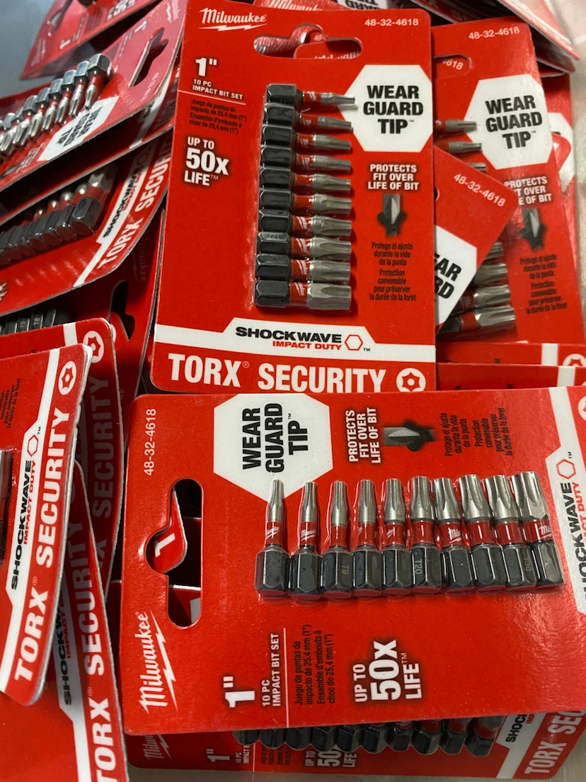 Milwaukee torx security driver 10 piece bit sets