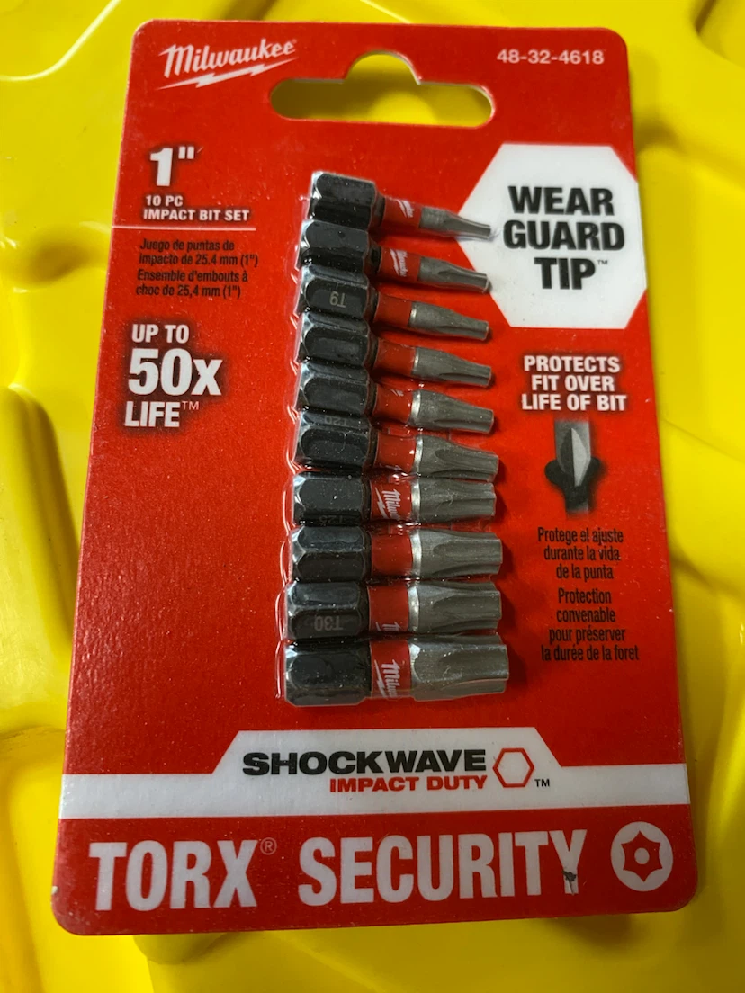 Milwaukee torx security driver 10 piece bit sets - photo 4