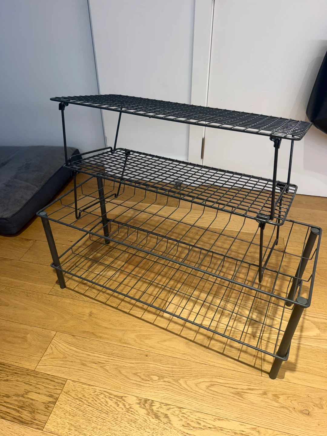 2 Shoe Racks – Black Metal
