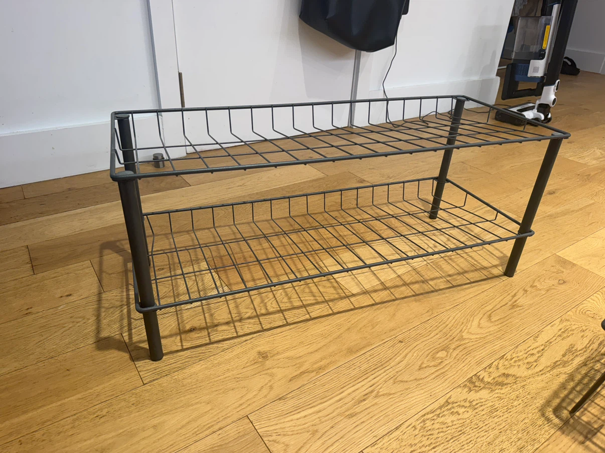 2 Shoe Racks – Black Metal - photo 3
