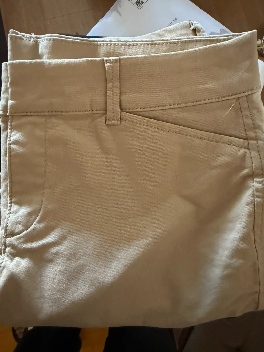 6 petite, Womens Mid Rise Tan pixie pants - photo 3