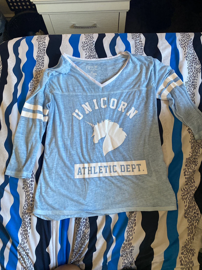 Light Blue Unicorn Athletic Dept. Long Sleeve Shirt