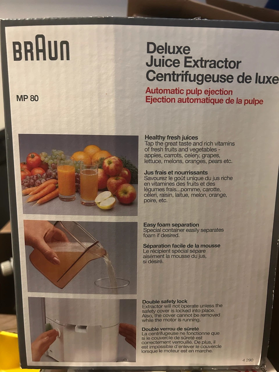 Braun MP 80 Deluxe Juice Extractor - photo 2