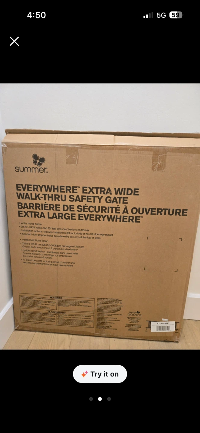 Summer Infant Extra Wide Walk-Thru Safety Gate