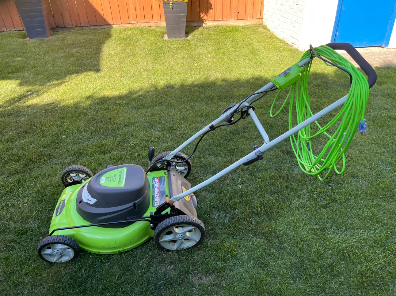 Greenworks 20" 12A Electric Mower - photo 2