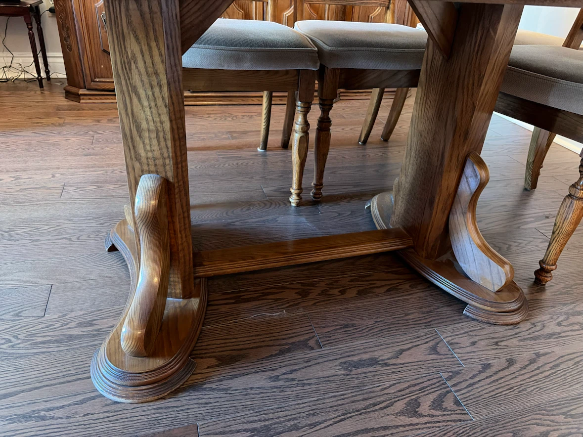 Oak Dining Table & 6 Chairs - photo 4