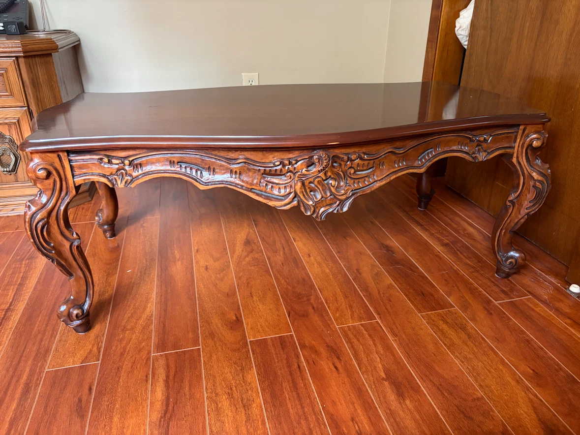Ornate Wooden Coffee Table