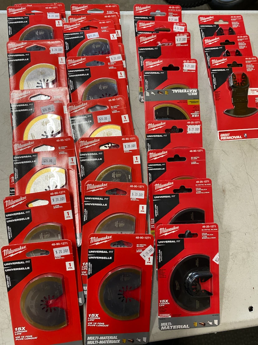 Milwaukee multi tool titanium cutter attachments $15 each