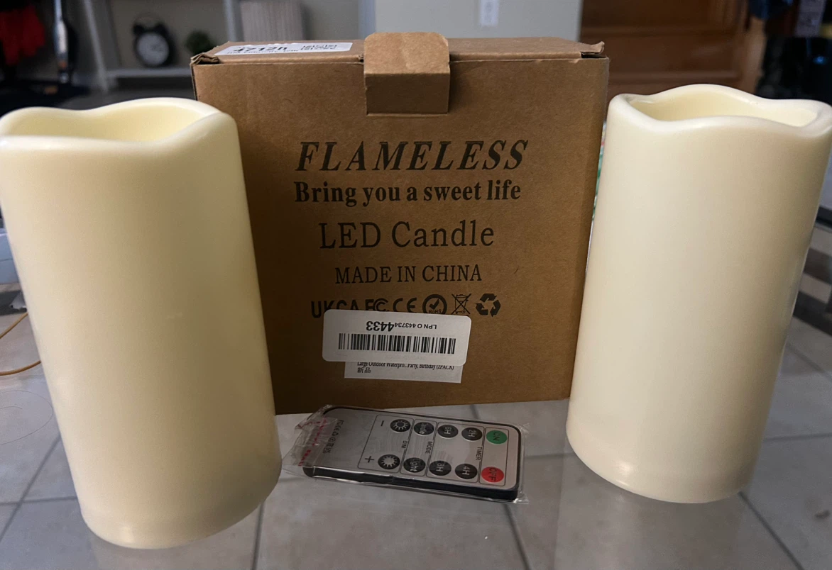 Flameless LED Candles with Remote (Set of 2) - photo 2