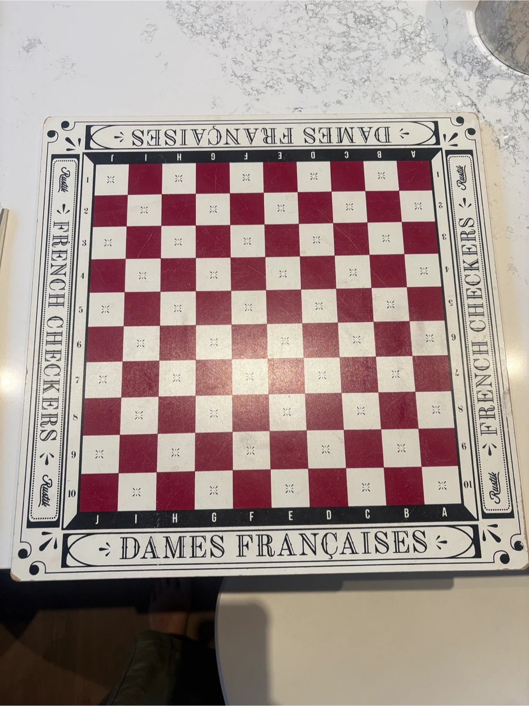 French Checkers Board Game