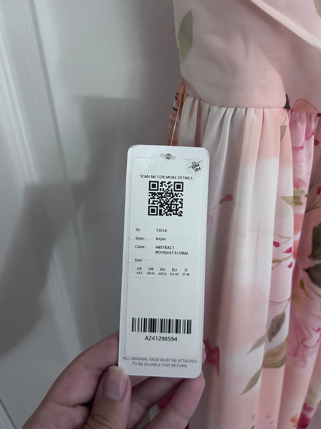 Azazie Kayla Abstract Bouquet Floral Dress - photo 3