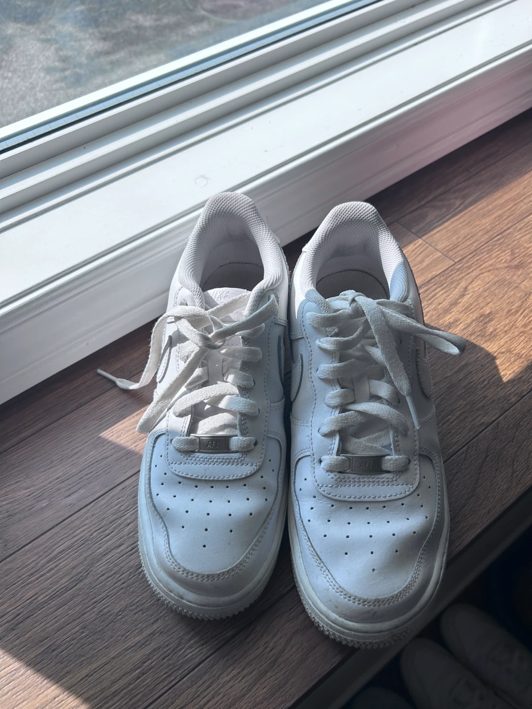 Nike Air Force 1 White Sneakers - photo 2