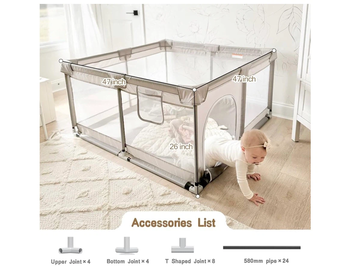 Baby Playpen with Play Mat - photo 3