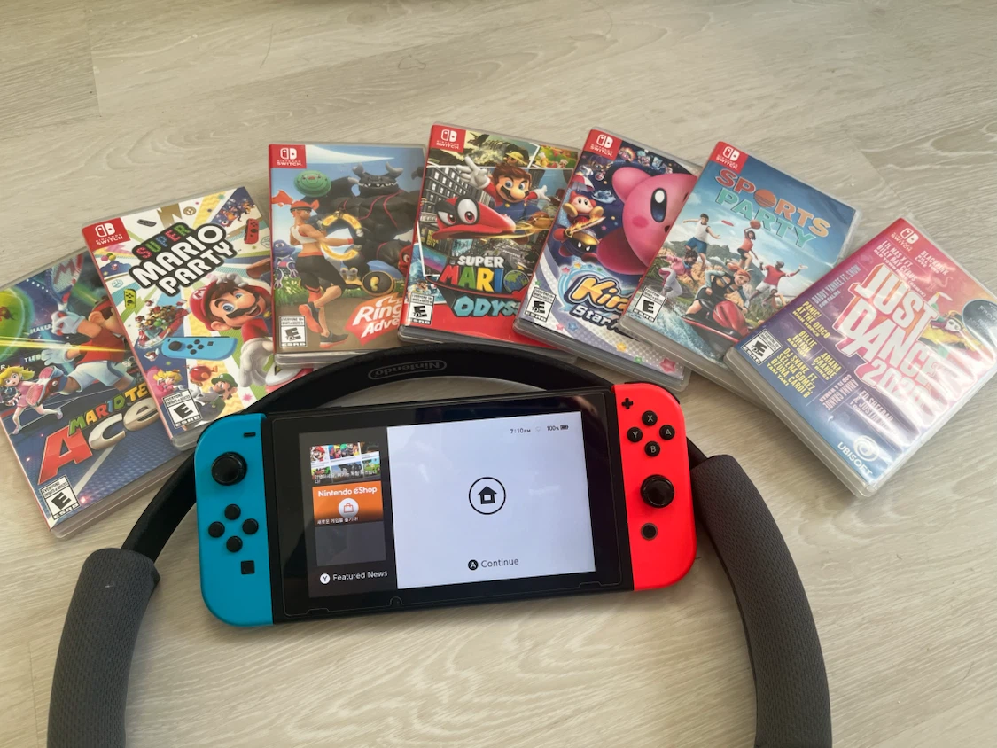 Nintendo Switch Console with Games