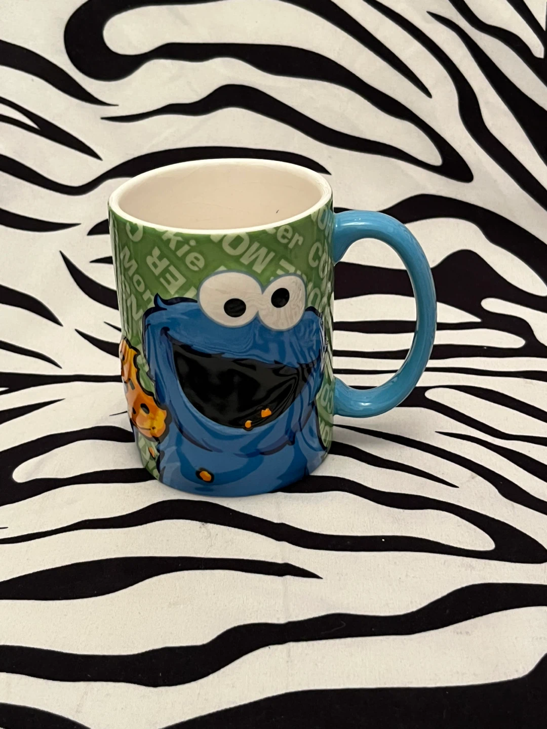 💙🍪 Ceramic Sesame Street Cookie Monster mug 🍪💙