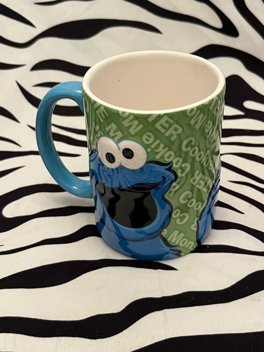 💙🍪 Ceramic Sesame Street Cookie Monster mug 🍪💙 - photo 3