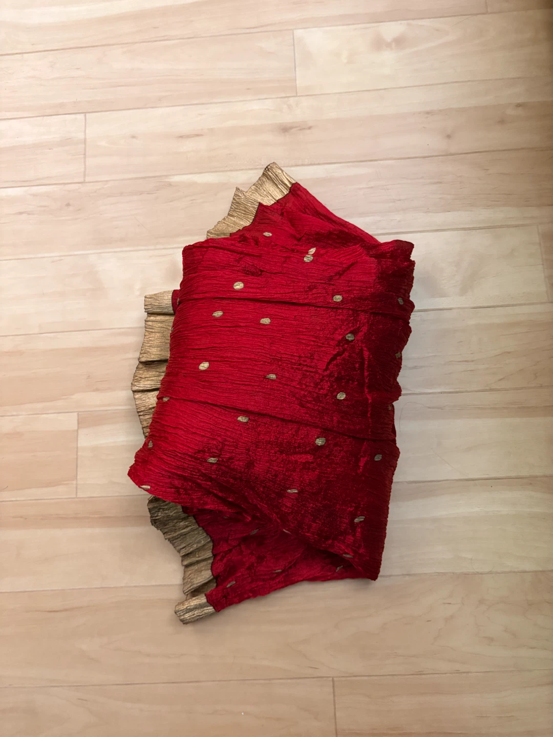 Red Skirt with Gold Accents - photo 3