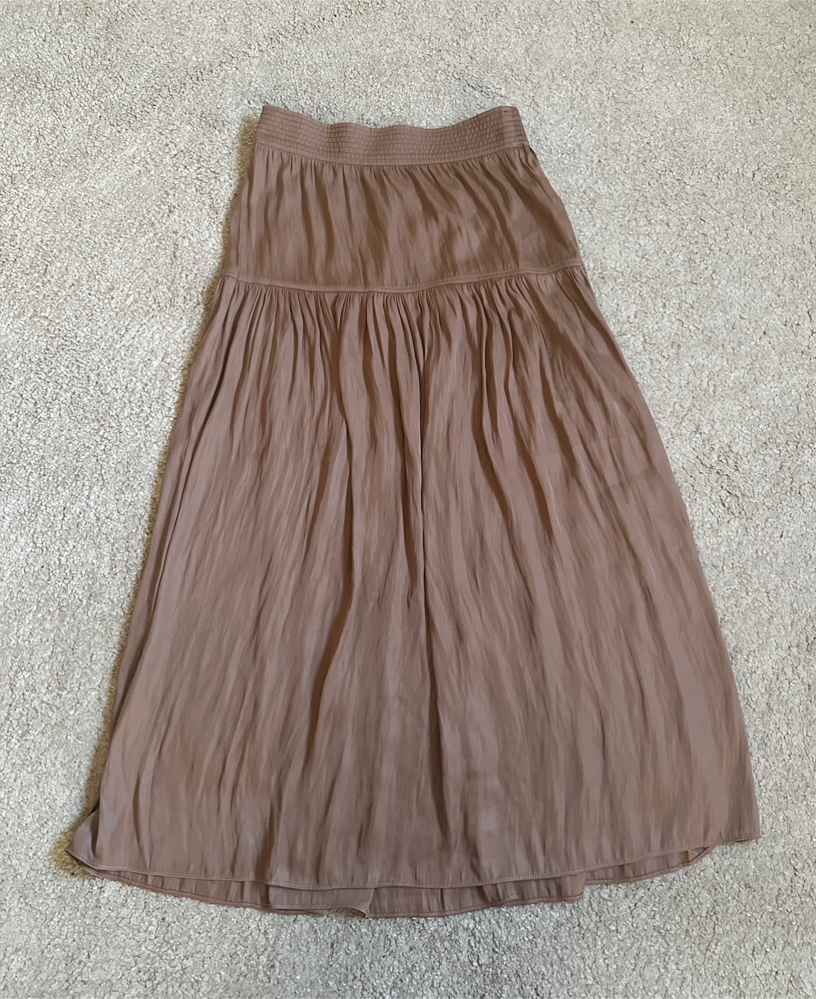 Rachel Zoe Brown Tiered Maxi Skirt Size S
