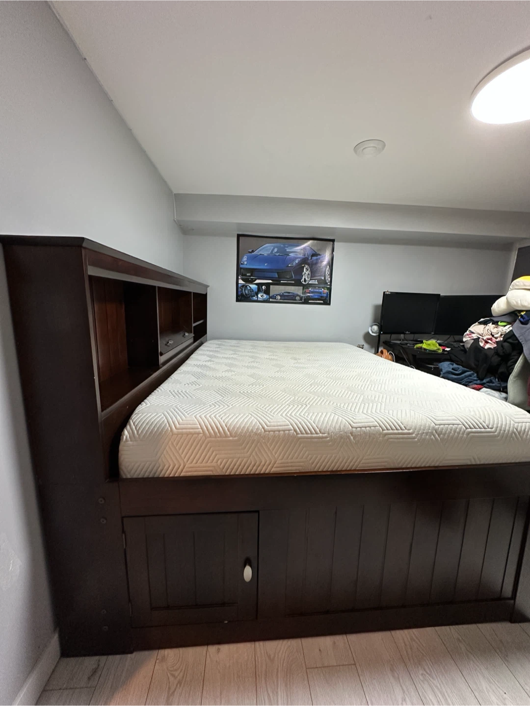 Dbl Bed Frame w Drawers/Trundle - photo 2