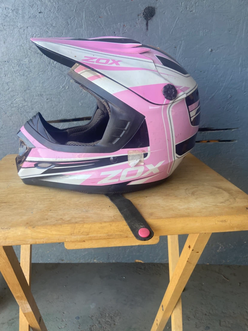 ZOX Pink Dirt Bike Helmet
