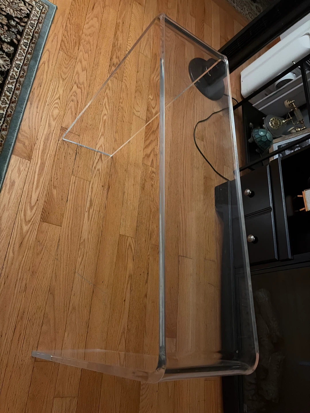 Clear Acrylic Console Table - photo 2