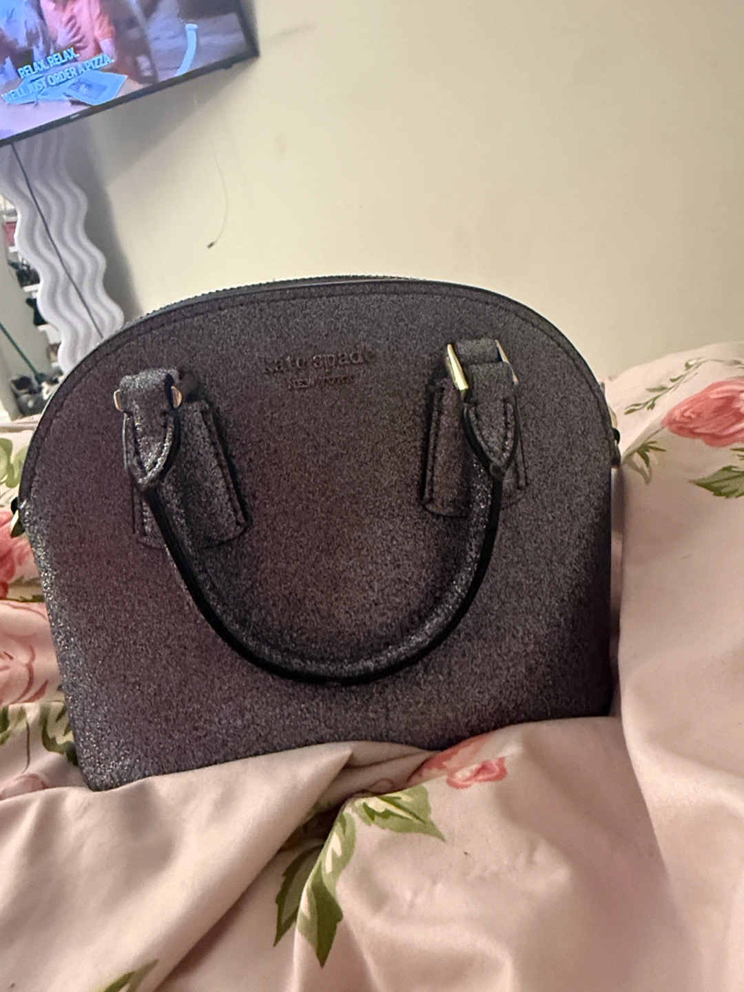 Kate Spade Glitter Dome Satchel Handbag